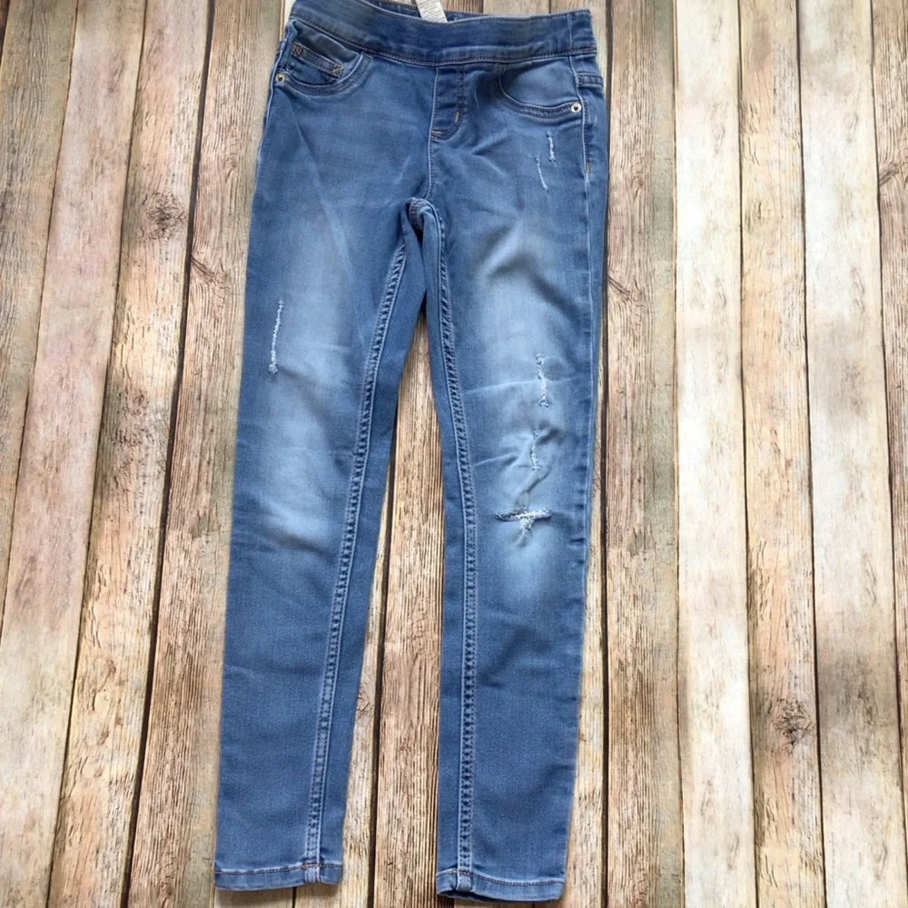 Justice Distressed Mid Rise Jeggings